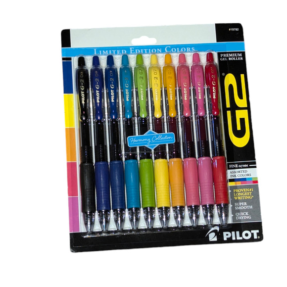 Pilot Premium G2 Gel Roller Pens Limited Edition Assorted Colors .07 MM Fine - Picture 1 of 2